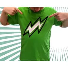 Camiseta Void Raio Novos Elementos Infantil Verde