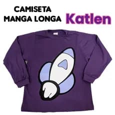 Camiseta Manga Longa Katlen Infantil Novos Elementos
