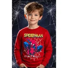 Camiseta Homem aranha vermelha manga longa