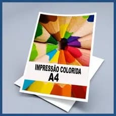 Impressão A4 - Só Frente (Colorida)