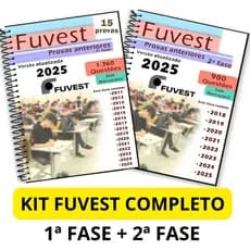 Kit Fuvest 1ª e 2ª fase completo + gabaritos