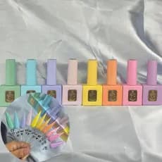 KIT 10 Esmalte Em Gel Manicure Candy Colors Tons Outono Unhas De Gel Profissional Pronto Entrega