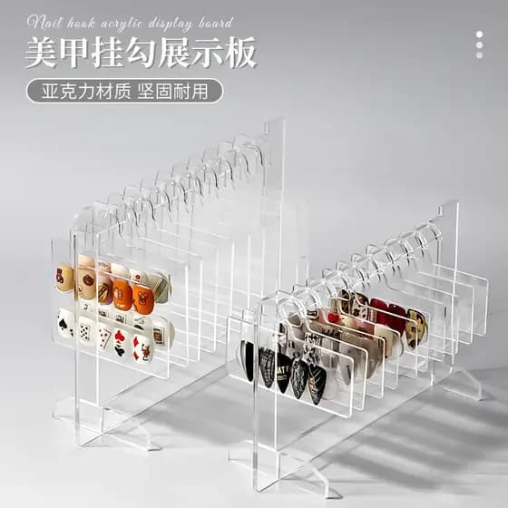 Expositor De Unhas Ponta Prego Acrílico Transparente Display Amostra Manicure Pronto Entrega