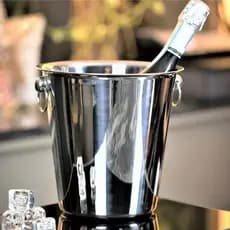 Balde Para Gelo e Cerveja Champanheira Inox Aço 4,5 Litros