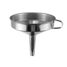Funil Inox 15cm Grande Multiuso Óleo Grãos Com Alça