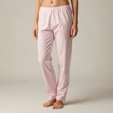 Calça de pijama feminina 100% algodão frio inverno