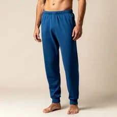 Calça de pijama masculina 100% algodão antialérgica frio inverno