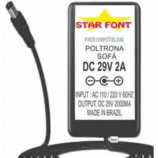 Fonte DC 29V Plug P8 Para Poltrona Sofá Reclinavel Eletrico