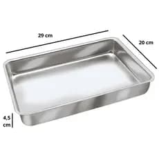 Forma Assadeira Alta De Bolo Retangular Aluminio N 01