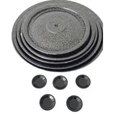 Tampa De Aluminio Preto Craqueado Avulsa Para Panelas E Frigideiras Para Sua Cozinha 14 a 24cm
