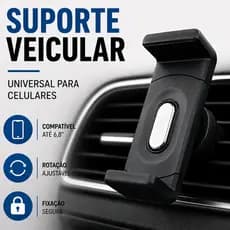 Suporte Veicular Universal Articulado Para Celular Uber 99 taxi gps Automóvel Para Saída Ar