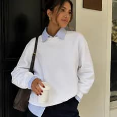 Moletom Gola Careca Liso Suéter Feminino Básico Flanelado Blusa de Frio Quentinha  Blusão Inverno