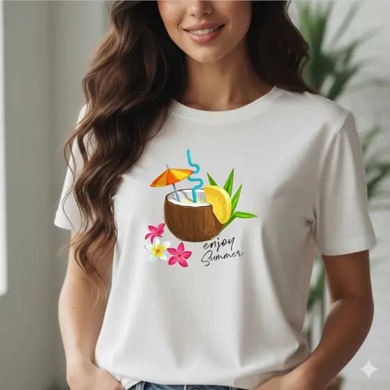 Camiseta Estampada Feminina Verão 2026 Inspiração Rio 2026 Tshirt Estampada Blusa Feminina Dia a Dia