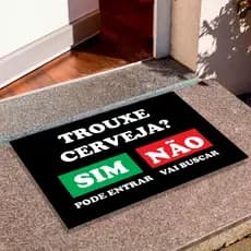 Tapete Tapete Capacho Porta de Entrada Decorativo Trouxe Cerveja Divertido Perfeito Para Decorar Sua Porta De Entrada