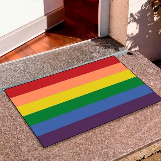 Tapete Tapete Capacho Porta de Entrada Decorativo Tapete Quarto Tapete Porta de Entrada - Arco Iris - Mega Oferta