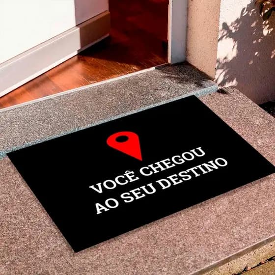 Tapete Tapete Capacho Porta de Entrada Decorativo Tapete Quarto Tapete Porta de Entrada - Destino- Mega Oferta
