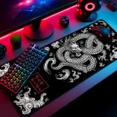 Mouse Pad Gamer Deskpad Speed Extra Grande com Borda Costurada Premium Profissional 90x40 Lindas Estampas MEGA OFERTA