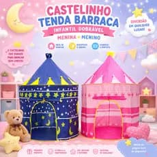683/802 - Castelinho Tenda Barraca Infantil Dobrável Menina Menino