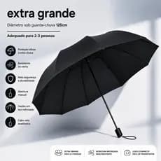 112 - Guarda Chuva Barracão Grande Preto