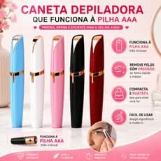 Caneta Depiladora  e Aparador de Pelos à Pilha - Portátil e Compacto , Ideal Para levar na Bolsa