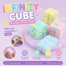 Infinity Cube - Cubo Infinito Colorido Lembrancinhas Cubo Magico