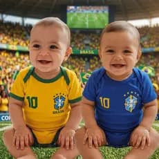Body Bebê Brasil Temático 100% Algodão