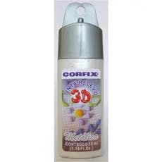 Tinta Relevo 3D Metálica 35ml - Branco Metálico 391