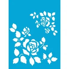 Stencil OPA Cantoneiras Rosas 15x20cm – 1044