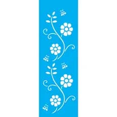 Stencil OPA Flores Princesas III - 10x30cm - 966