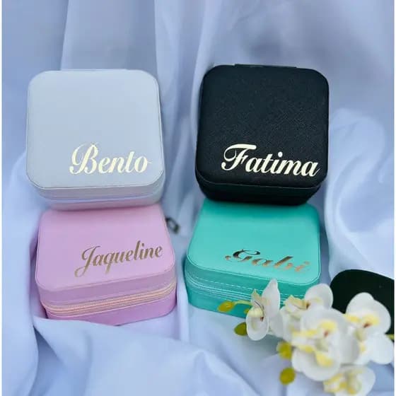 Porta Joias Personalizado Lembrancinha Com Nome Casamento Batizado Presente