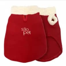 Roupa Para Cachorro Roupinha Pet Inverno Original SAO PET Varios Tamanhos Cor Vermelha