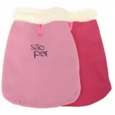 Roupa Para Cachorro Roupinha Pet Inverno Original SAO PET Varios Tamanhos Cor Rosa