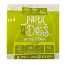Tapete higiênico de papel 3 Camadas Grande 64x58 Jornal Pet melhor custo benefício