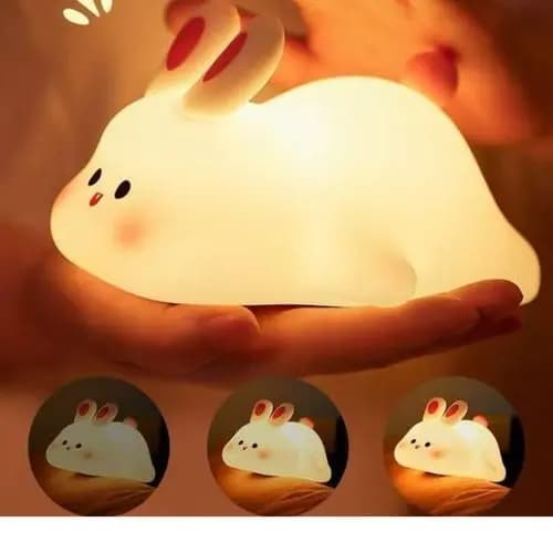 Luminaria Coelho Decorativa Infantil Led Branca Decoraçao Quarto Crianca