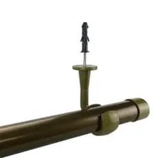 Varao Cortina Suporte Teto Barra Grossa 28mm 3 Mts Ouro Velho Decoração Janela Casa Sala Quarto Luxo