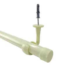 Varao Cortina Suporte Teto Barra Grossa 28mm 3 Mts Simples Janela Decorativo Sala Quarto Palha Luxo
