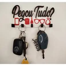 Porta chaves decorativo 3 cores Pegou Tudo
