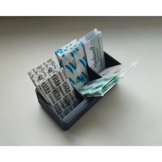 Dispenser para Laminas de aço de mesa ou parede