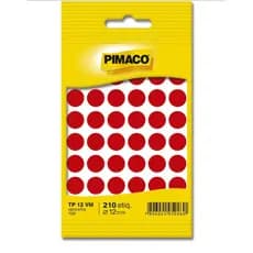 Etiqueta Bolinha Adesiva Pimaco 12mm 210 Etiquetas Redondas