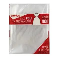 Saco Transparente 10x14 100 Un Embalagem, Presente