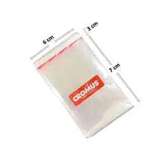 Saco Transparente 6x7 + Aba Adesiva 3cm 100un Embalagem