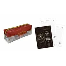 Refil Folhas de Fichário Harry Potter 96 Folhas Branca Dac + Estojo Dac Howgarts Grande