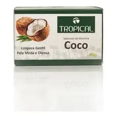 Sabonete Em Barra Glicerinado De Coco Tropical 90g