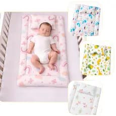 Colchão Colchonete Para Carrinho De Bebê + Travesseirinho Menino Menina Varias cores - PRONTA ENTREGA