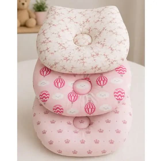 Travesseiro RN Anatômico 17x3 cm Bebê Segurança Sono Confortável