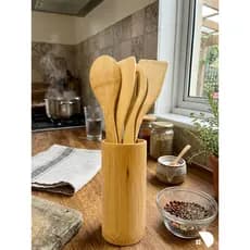 Kit de Utensílios em Bambu - 04 peças