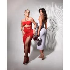 Vestido Feminino Midi Com Brilho Festa Moda Blogueira