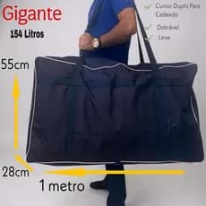 Sacola Viagem Gigante Bolsa Sacoleira 1 Metro Sacolão Compra Mudança Camelo Bagagens Mala Grande