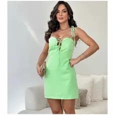 Vestido Curto Macaquinho Feminino Moda Blogueira Promoção