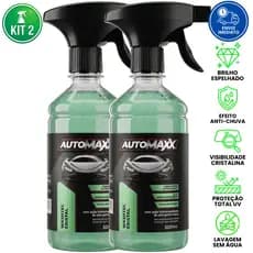 Kit 2 Shampoo Automotivo Automaxx Washtec Cristal 500 Ml Para Acabamento Brilhante Limpeza Seco Veiculo Limpa Lava Carro